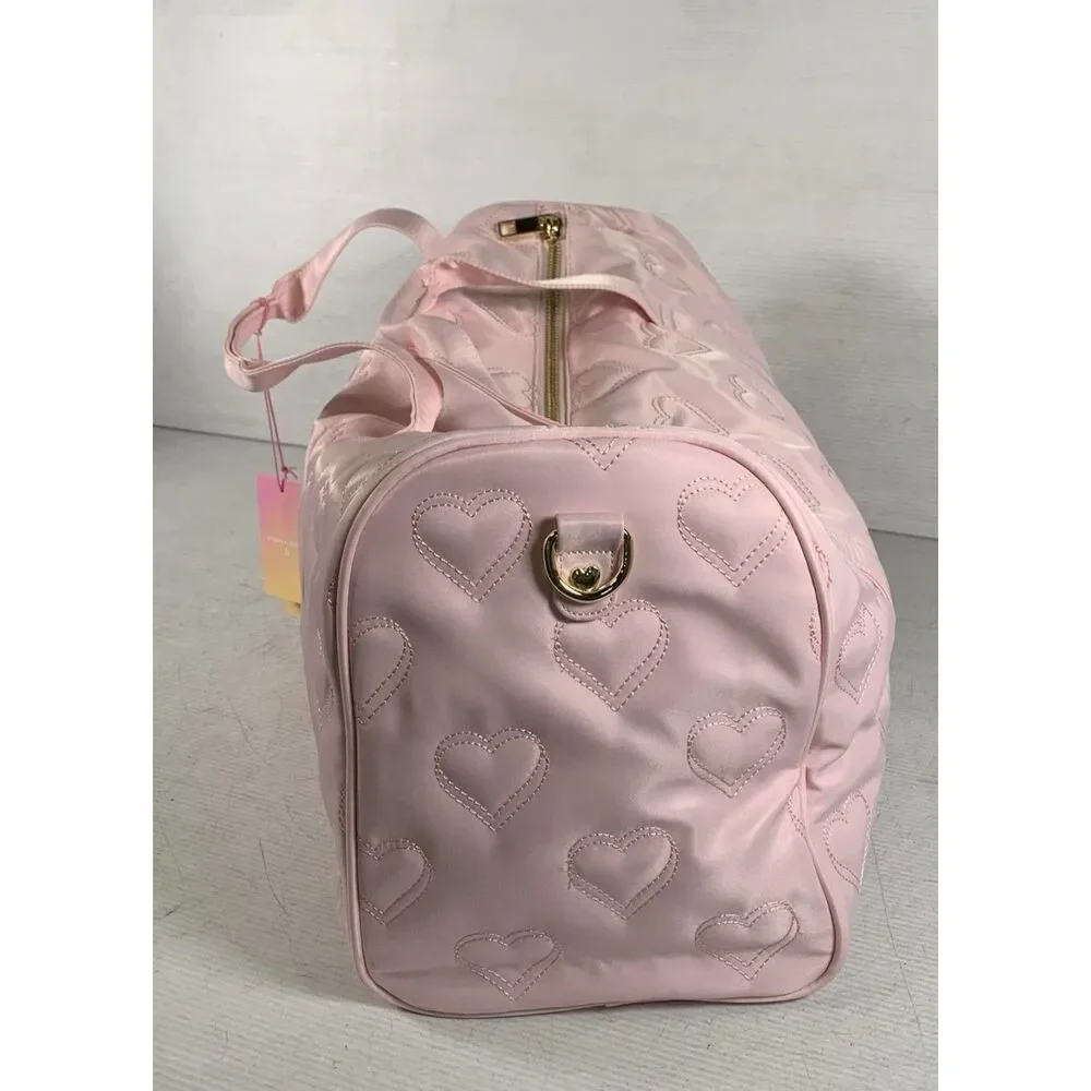Stoney Clover Lane Target Pink Heart Duffle Bag Weekender NWT Crossbody